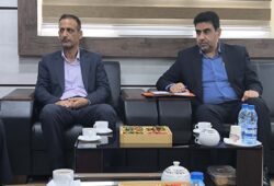 مدیر اجرایی جدید مجتمع مسکونی پارس جم با فرماندار شهرستان جم دیدار کردند