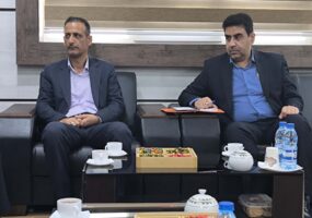مدیر اجرایی جدید مجتمع مسکونی پارس جم با فرماندار شهرستان جم دیدار کردند